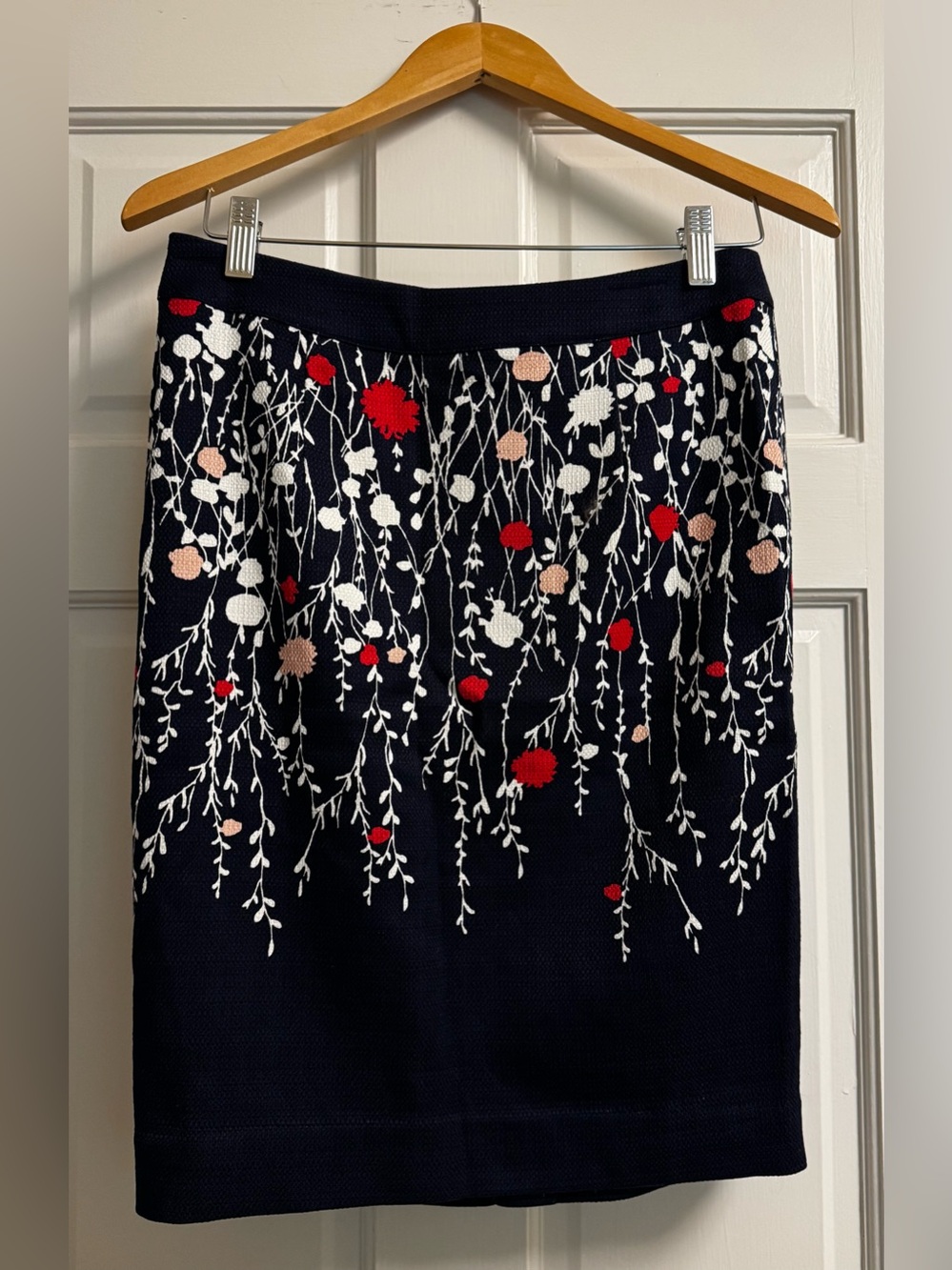 NWOT Boden Navy Floral Skirt (6P)